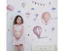 Hot Air Balloon Wall Stickers, Cute Cartoon Kindergarten Classroom Wall Decoration 